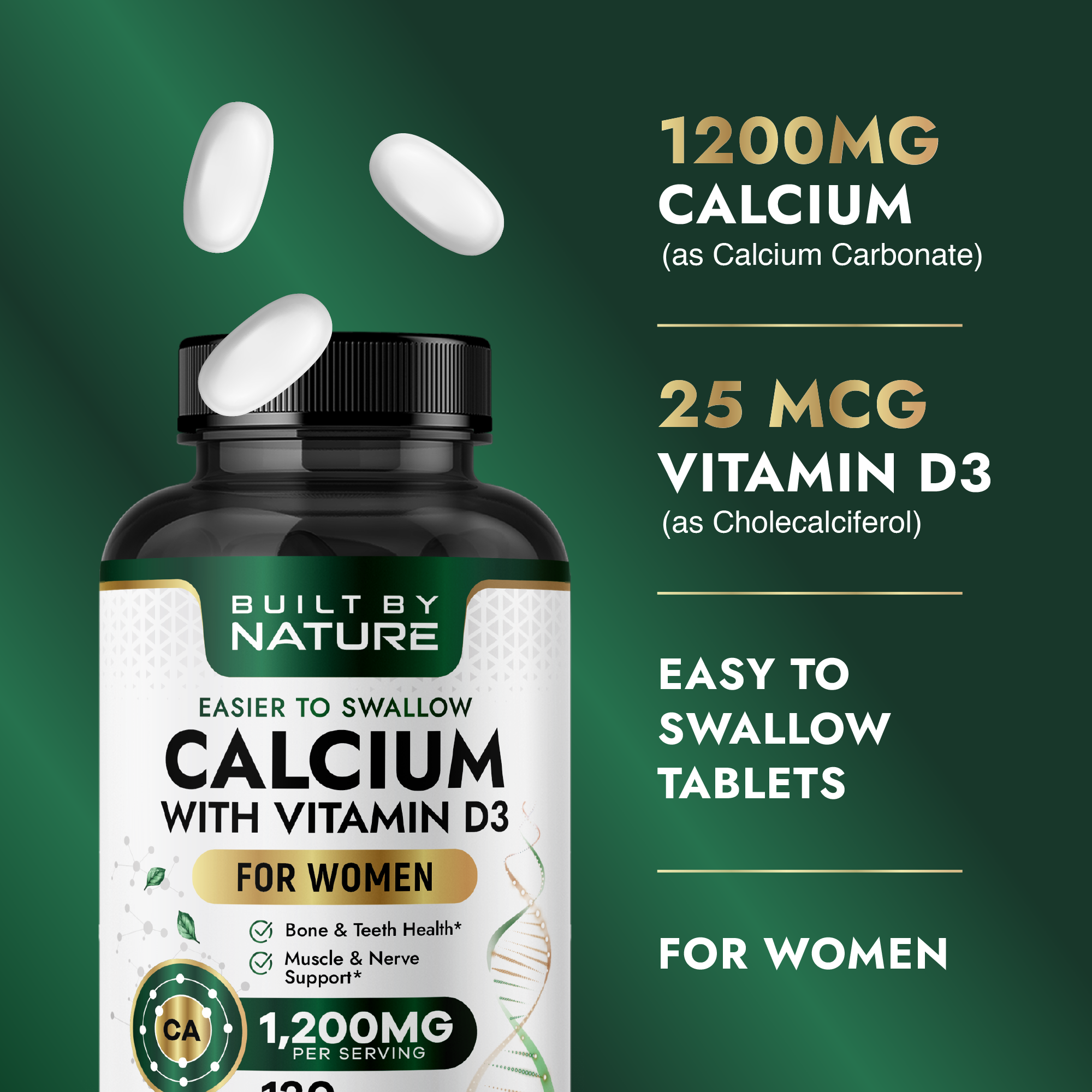 Private Label Calcium with Vitamin D3