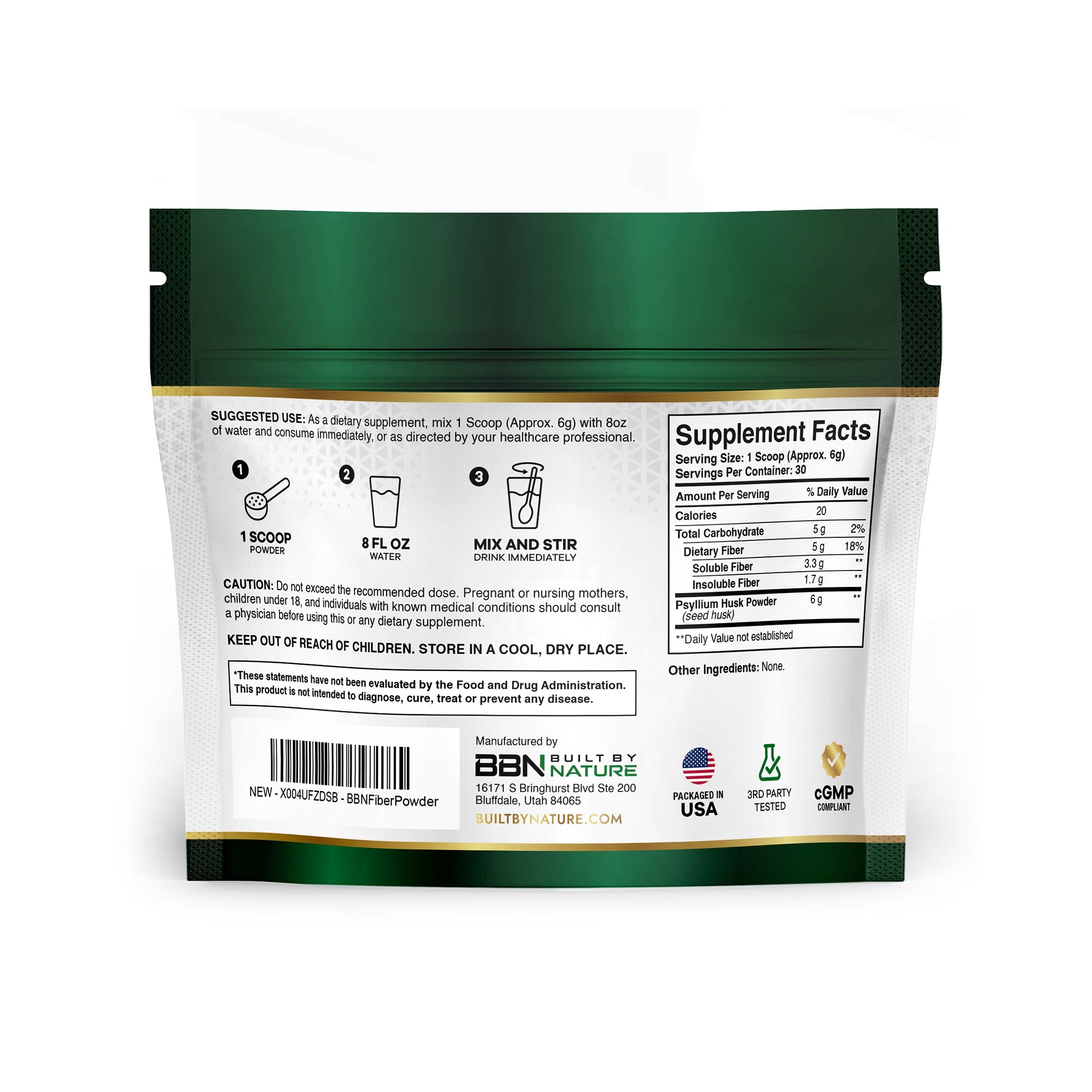 Private Label Psyllium Husk Fiber Powder