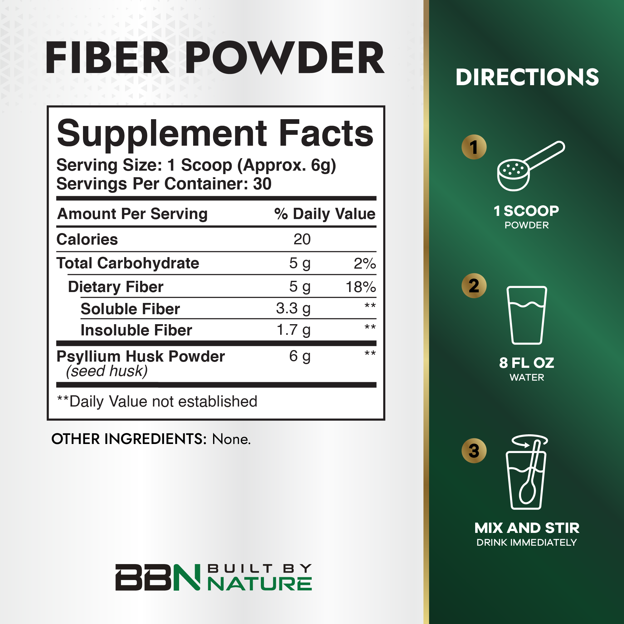Private Label Psyllium Husk Fiber Powder