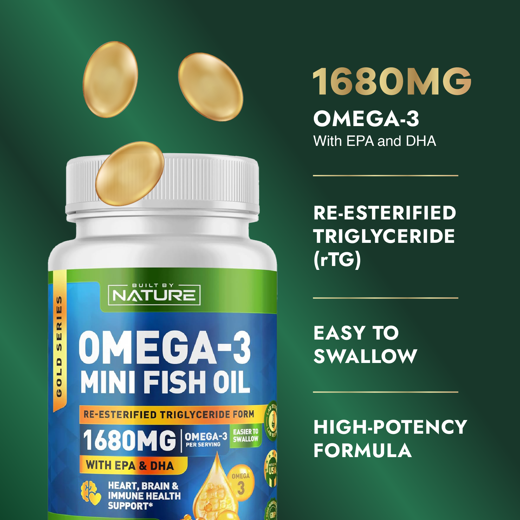 Private Label Omega 3 Mini Fish Oil