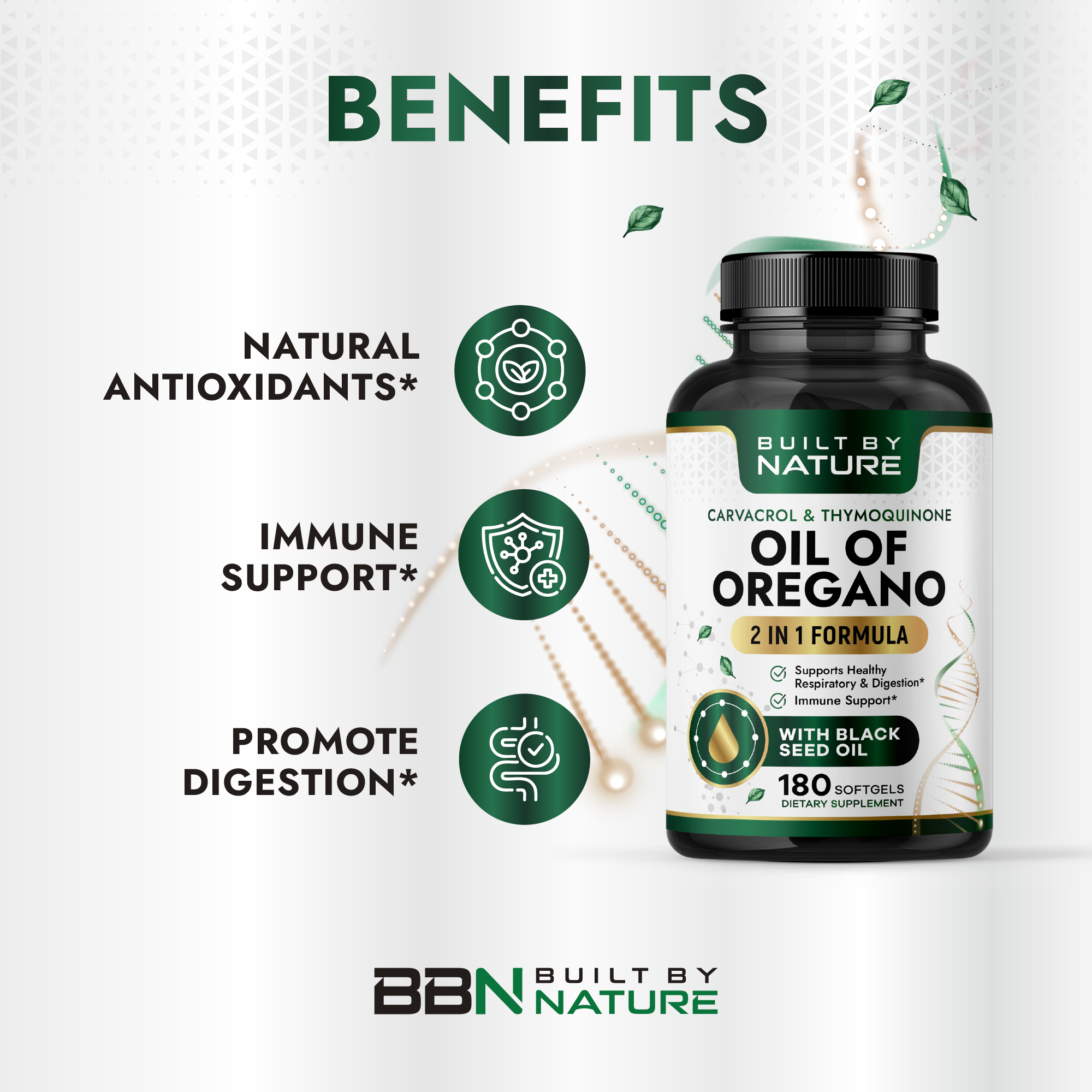 Private Label Oil of Oregano with Black Seed Oil