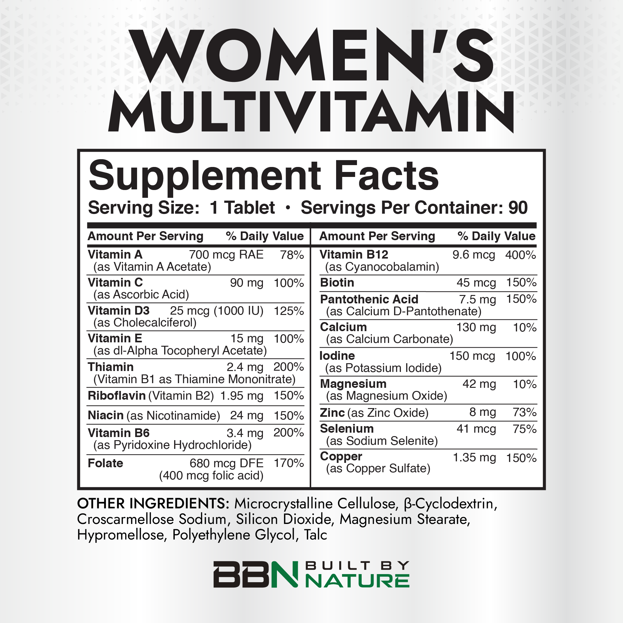 Private Label Multivitamin for Women