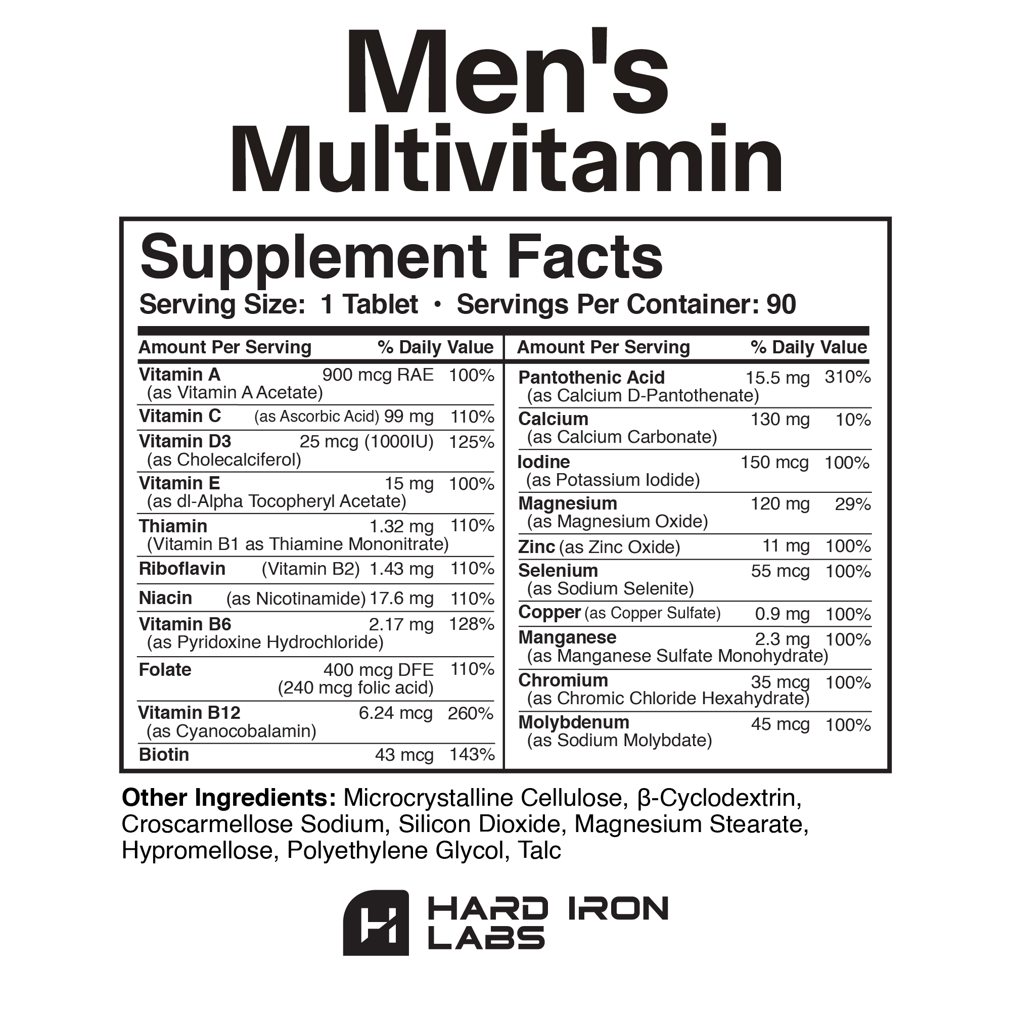 Private Label Multivitamin for Men