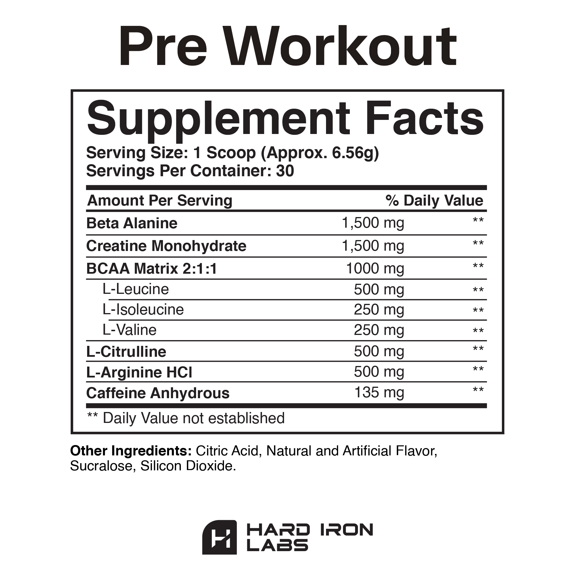 Private Label Pre Workout