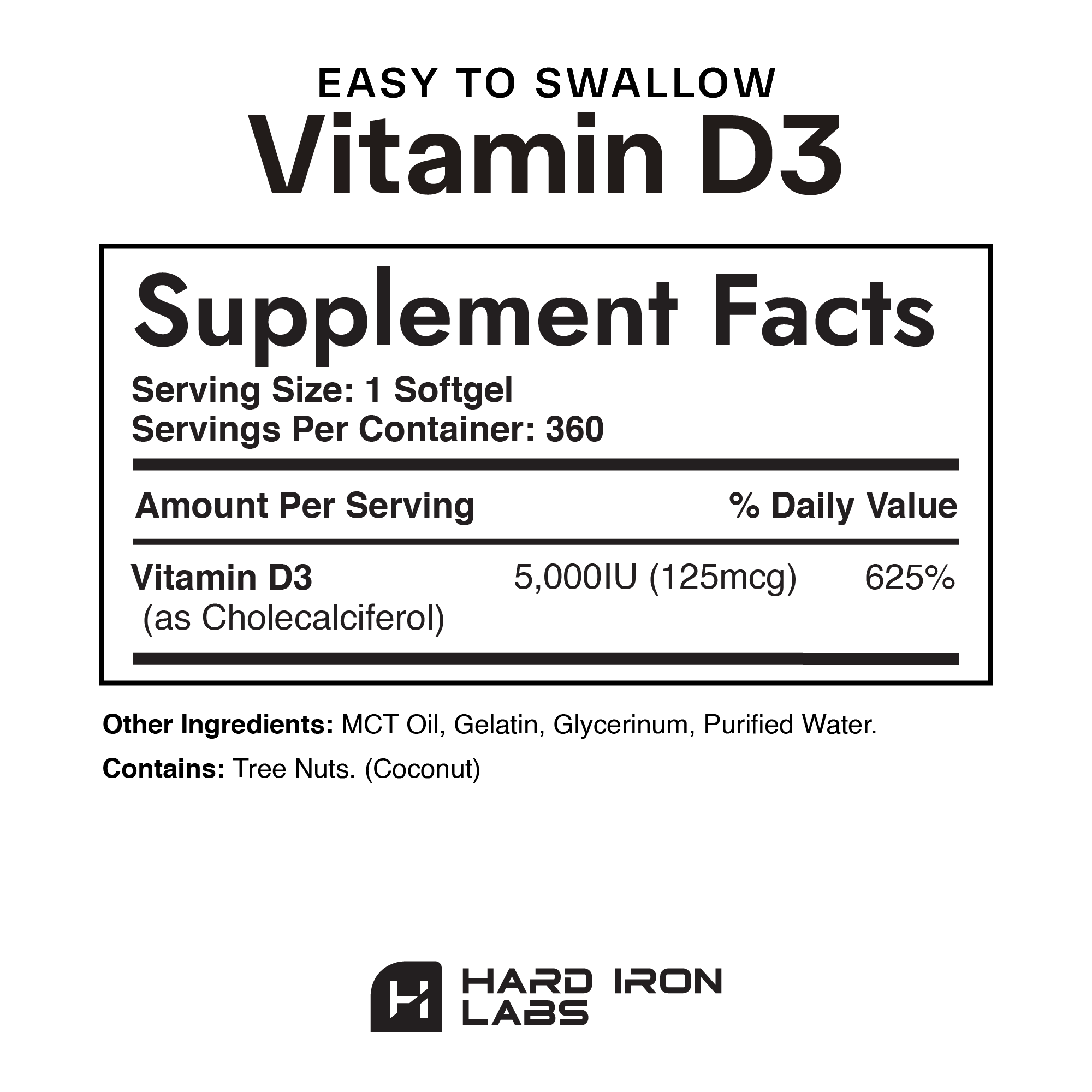 Private Label Vitamin D3