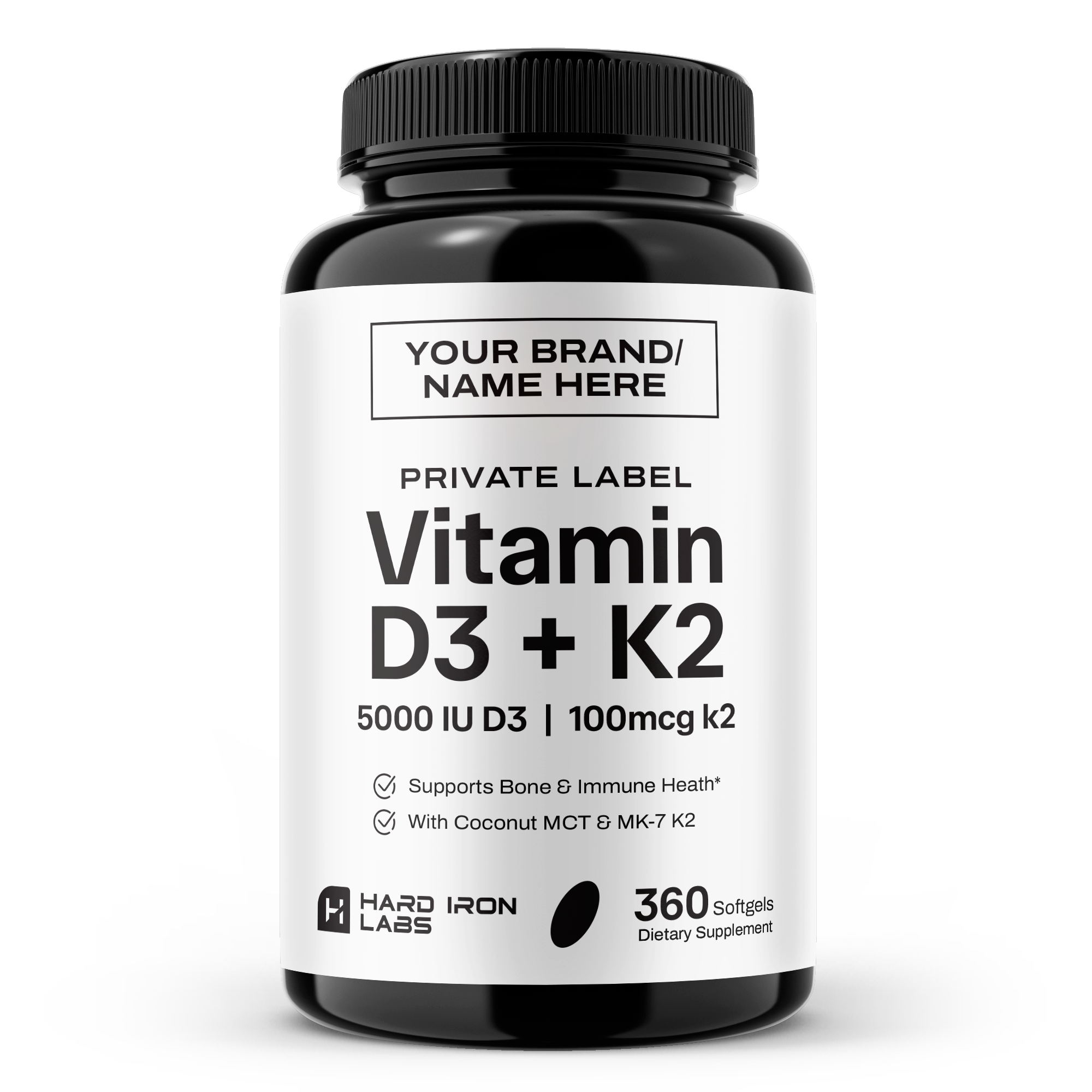Private Label Vitamin D3 K2