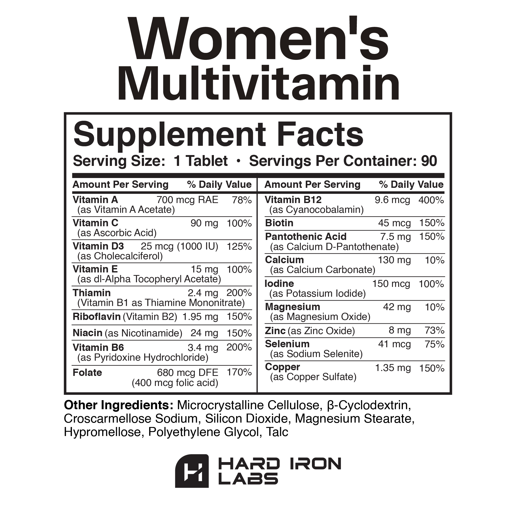 Private Label Multivitamin for Women